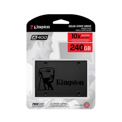 DISCO DURO DE ESTADO SOLIDO SSDNOW KINGSTON A400 DE 240GB SATA3 2.5" 7mm