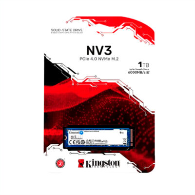 DISCO SOLIDO SSD KINGSTON SNV3S/1000G DE 1TB PCIe 4.0 NVME M.2 2280
